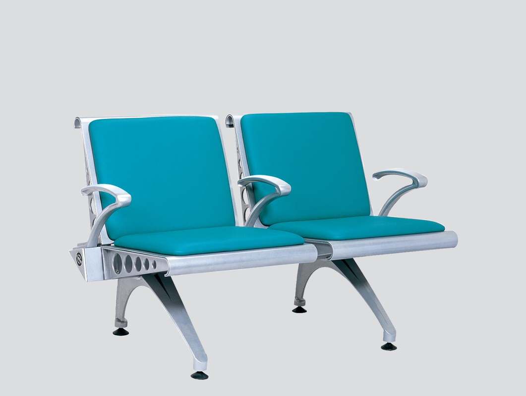 upholstered strong bench two seats with arms
