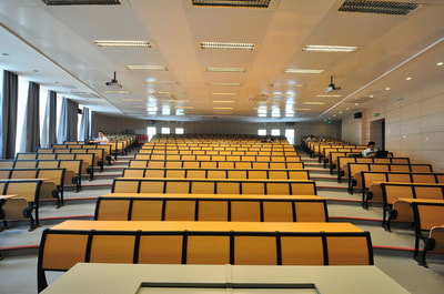 lecture seating system tip up seat for BAU classroom 