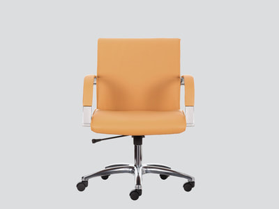modern conference leather chair with arms