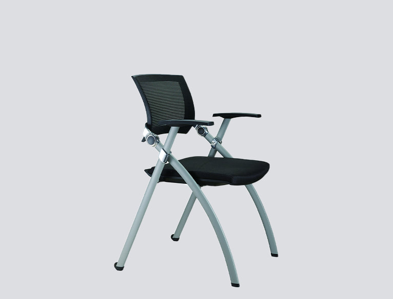 modern chrome sled base chair 