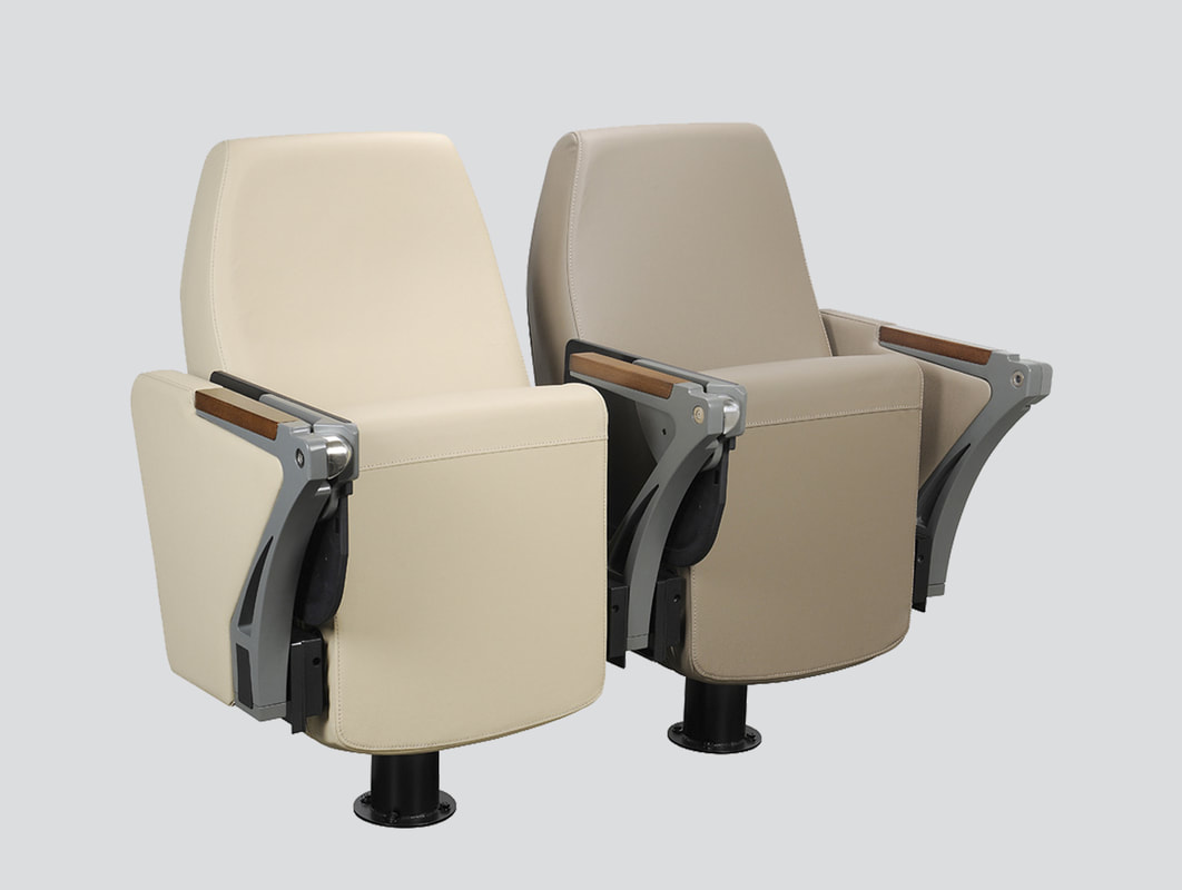 leather auditorium chair with strong folding tablet in Lebanon