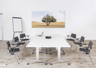 multipurpose chairs and table for small meeting permute-able