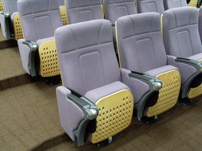 Auditorium chairs with wood seat in Lebanon
