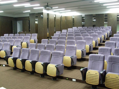 Purple Theater chairs with wood cover in Lebanon