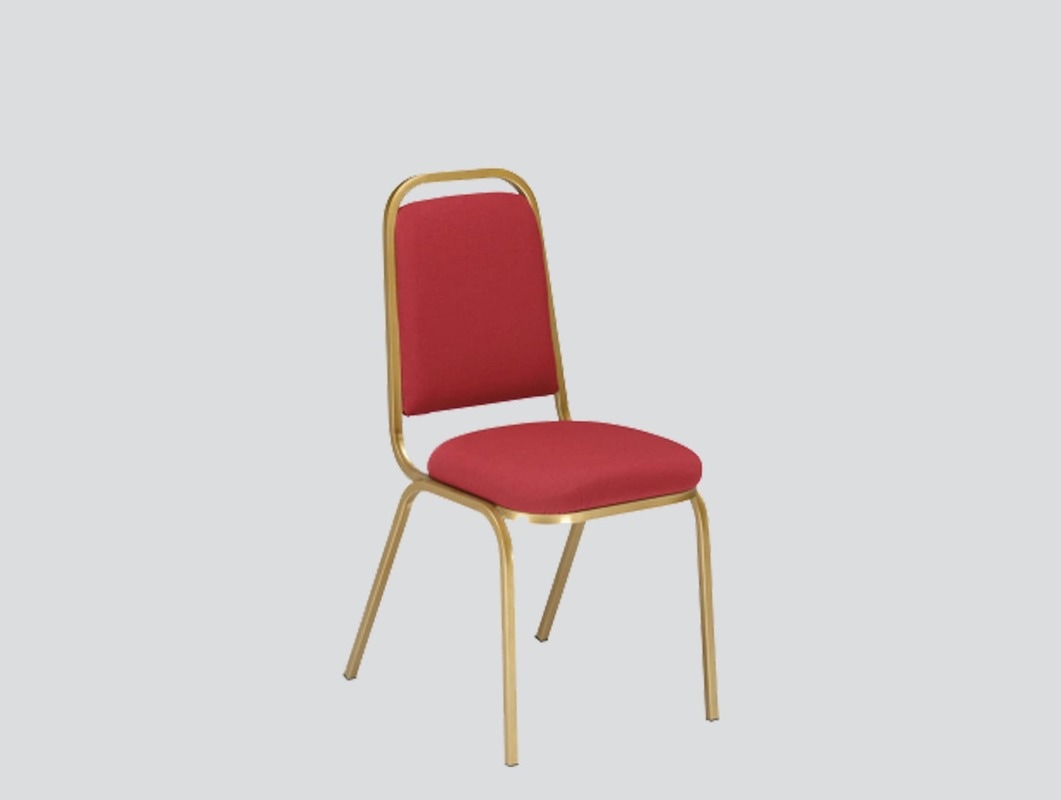 strong hotel chair red fabric
