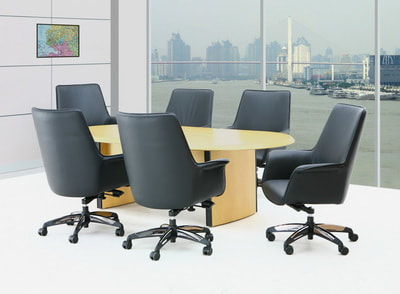 comfort classic leather manager chair with chrome base for meeting table