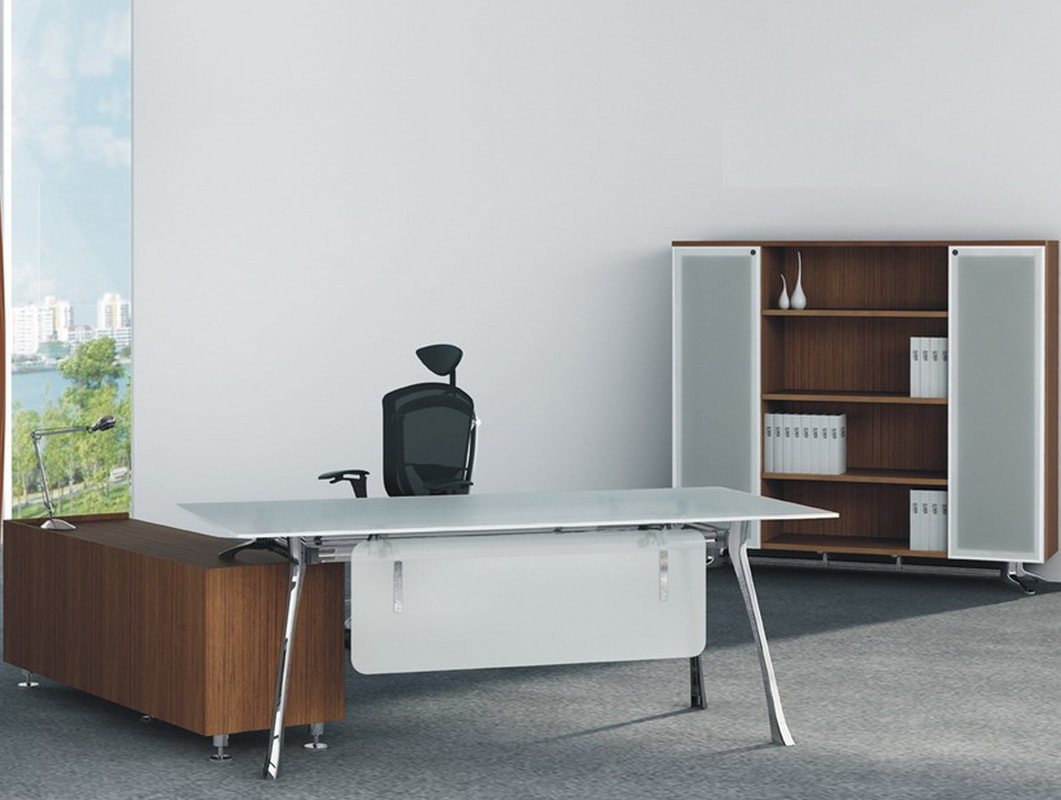 stainless steel modern executive desk 