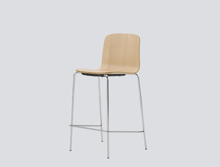 modern orange canteen chair 4 chrome legs