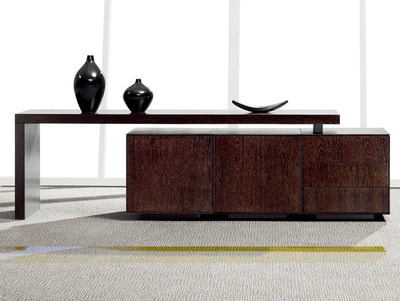 low credenza real wood wenge in Jeddah
