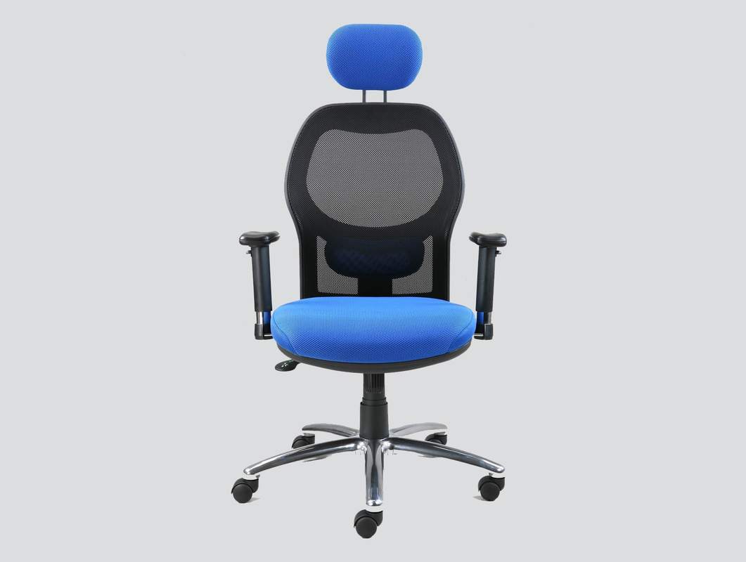 Mesh office chair with headrest