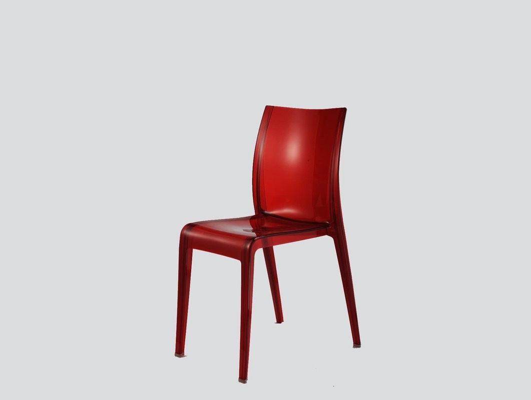 plexi or abs material chair without arms