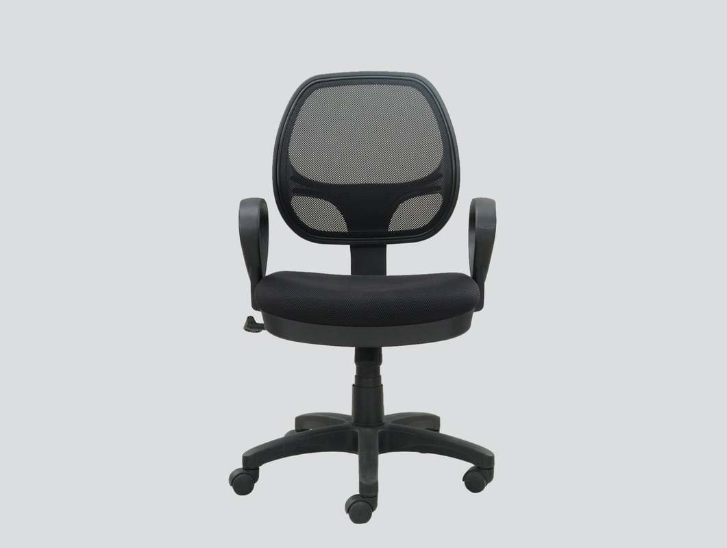 small mesh chair with arms