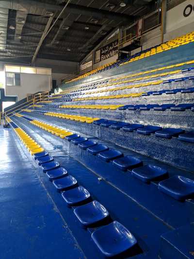 Polypropylene seat for stadium in Lebanon completed by Fleifel